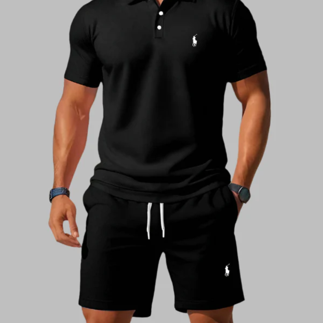 Men's Polo & Shorts Set