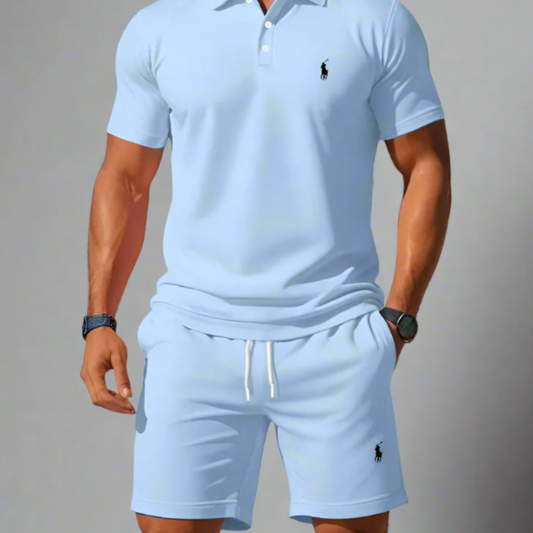 Men's Polo & Shorts Set