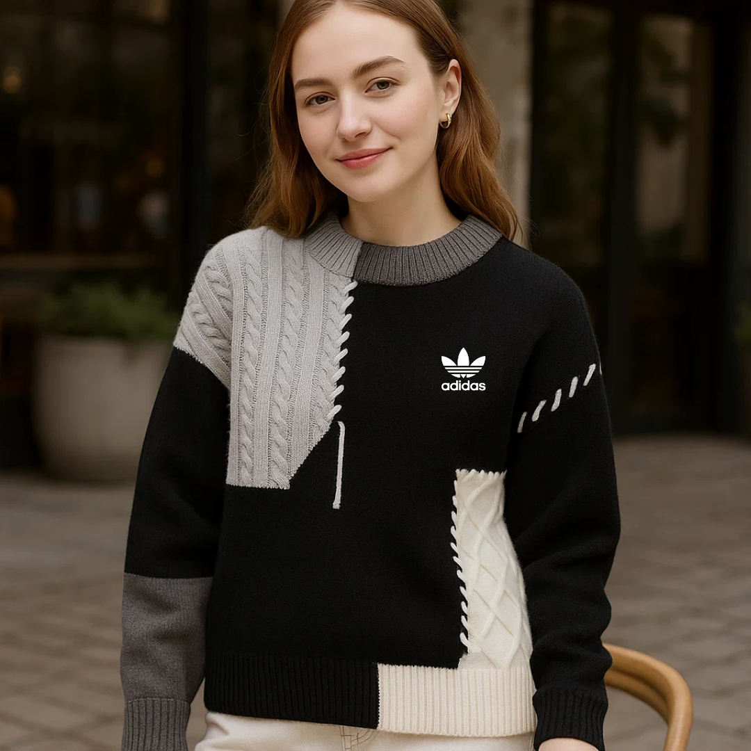 AD - Women's Patchwork Casual Sweater