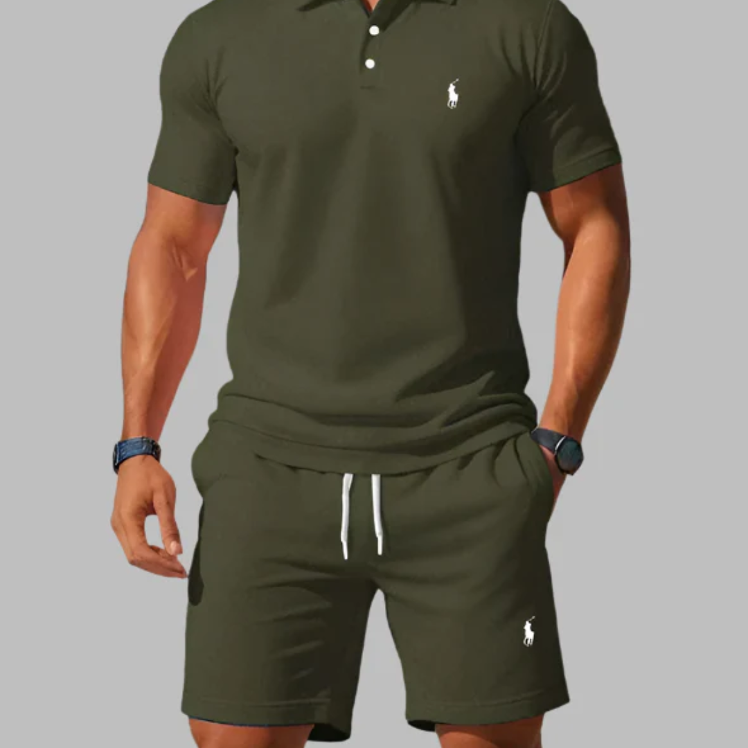 Men's Polo & Shorts Set