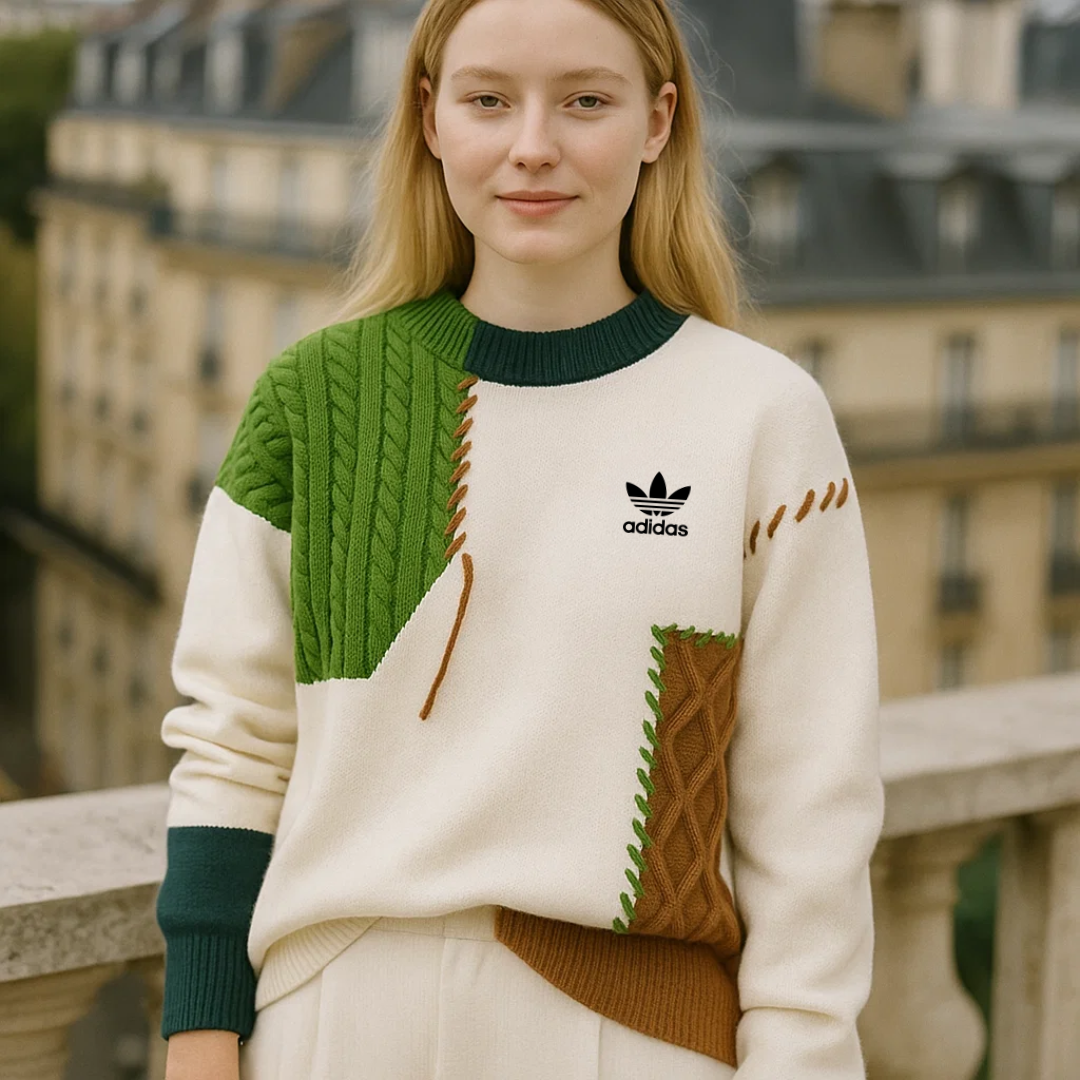 AD - Women's Patchwork Casual Sweater