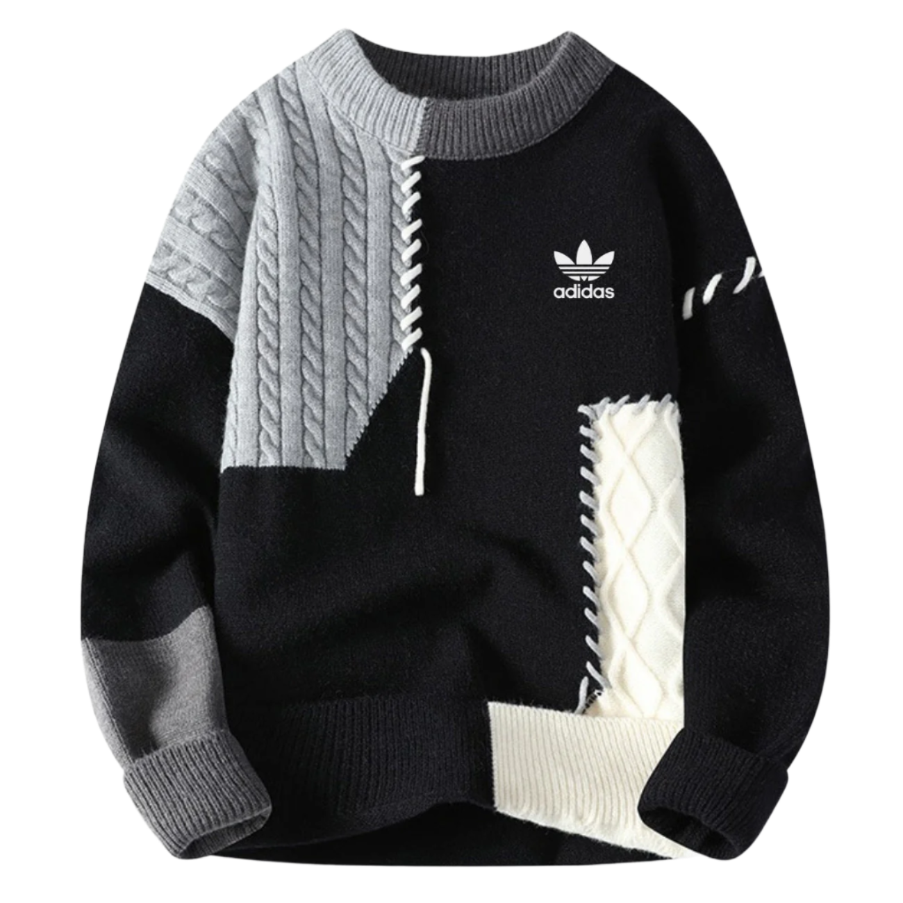 AD - Patchwork Casual Sweater