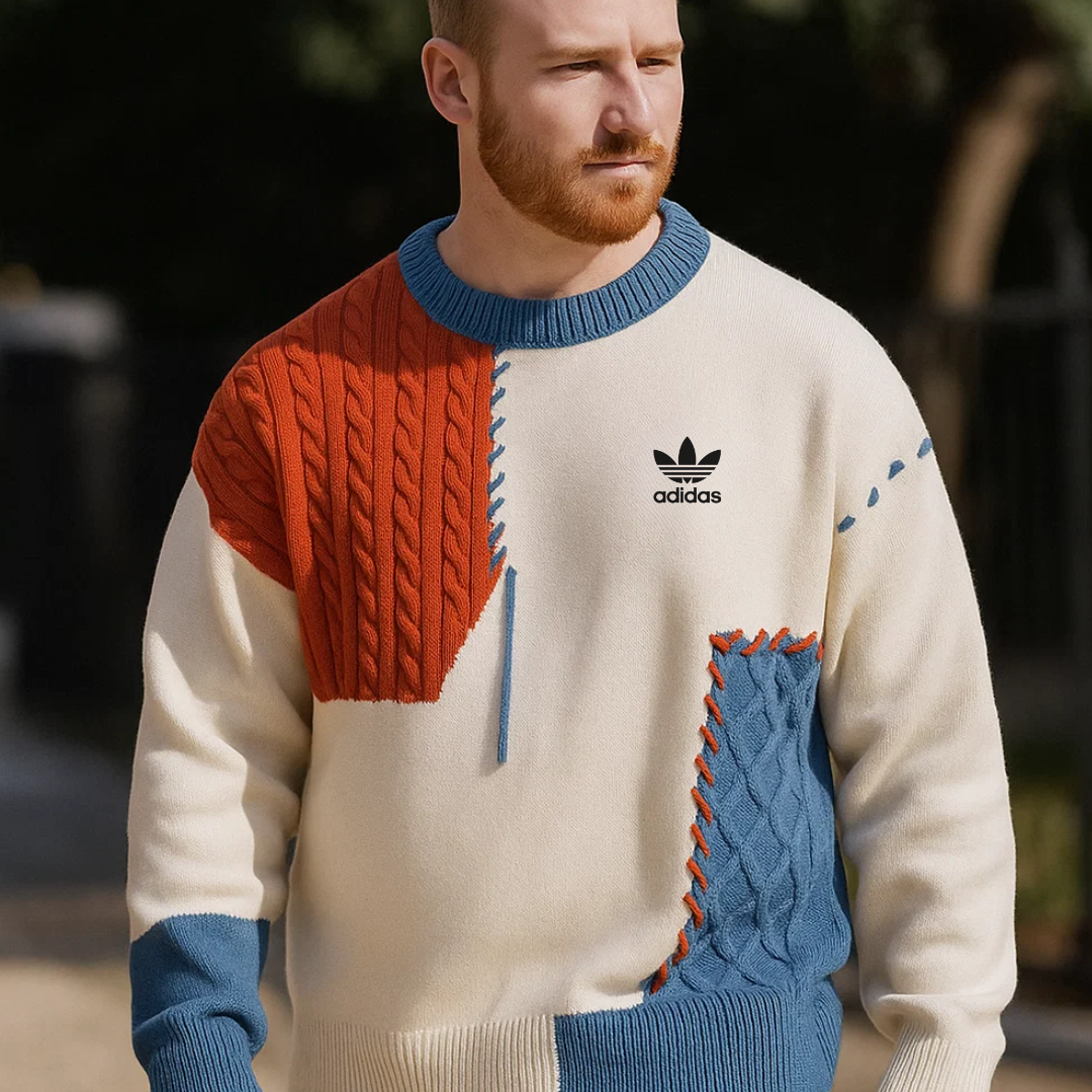 AD - Patchwork Casual Sweater