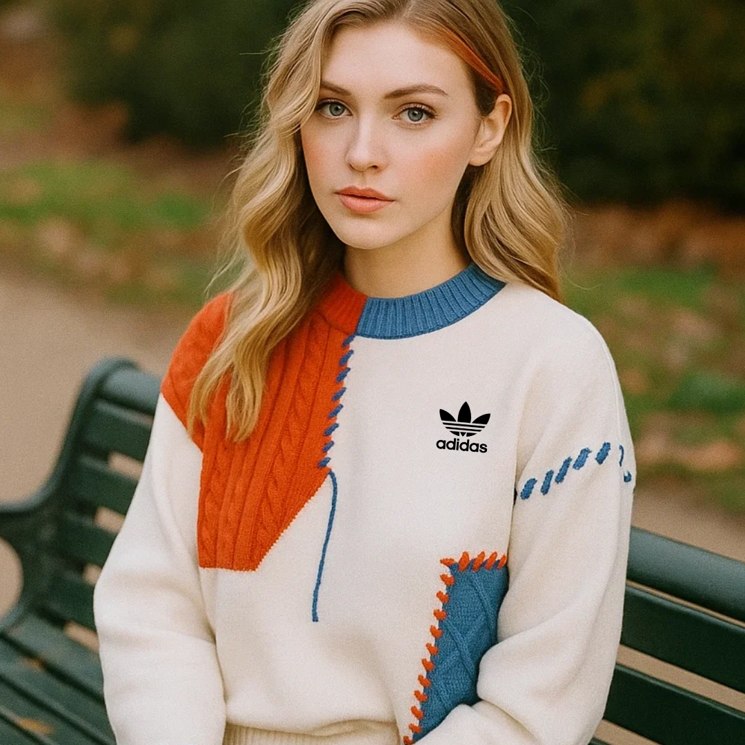 AD - Women's Patchwork Casual Sweater