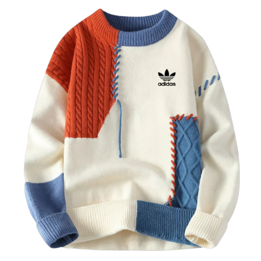 AD - Women's Patchwork Casual Sweater